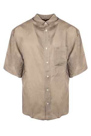 Short-sleeved shirt in cupro MAURO GRIFONI | G6AB0039ABU93G